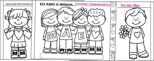 Atividade dia das mães Livrinho Comemorativo