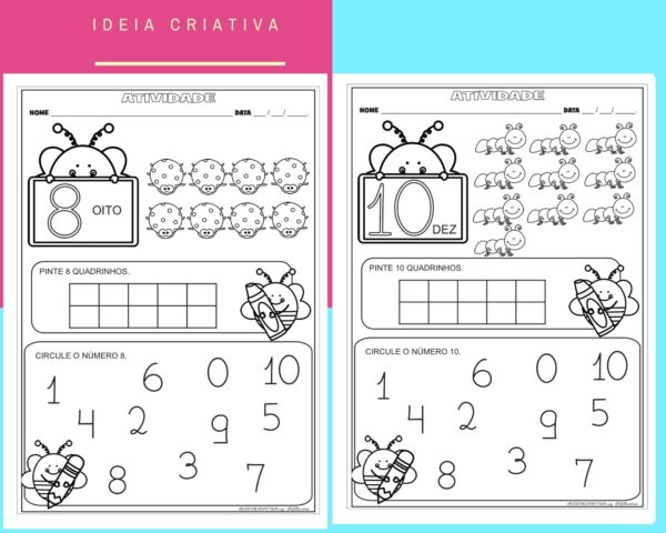 Atividades Alfabeto e Numerais Educação Infantil - Imagem 4