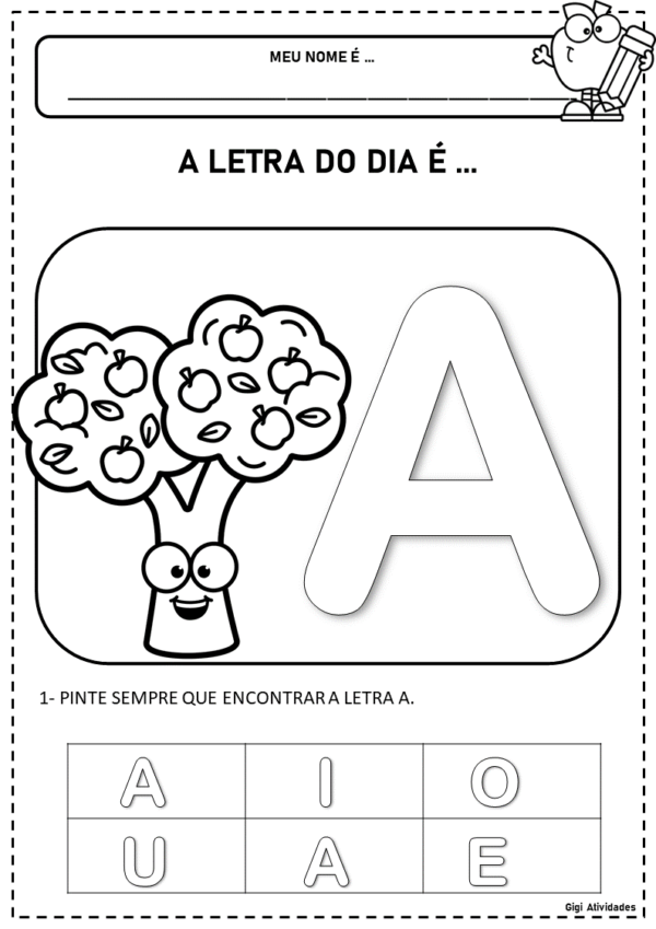 Atividades Letra do dia - Imagem 2