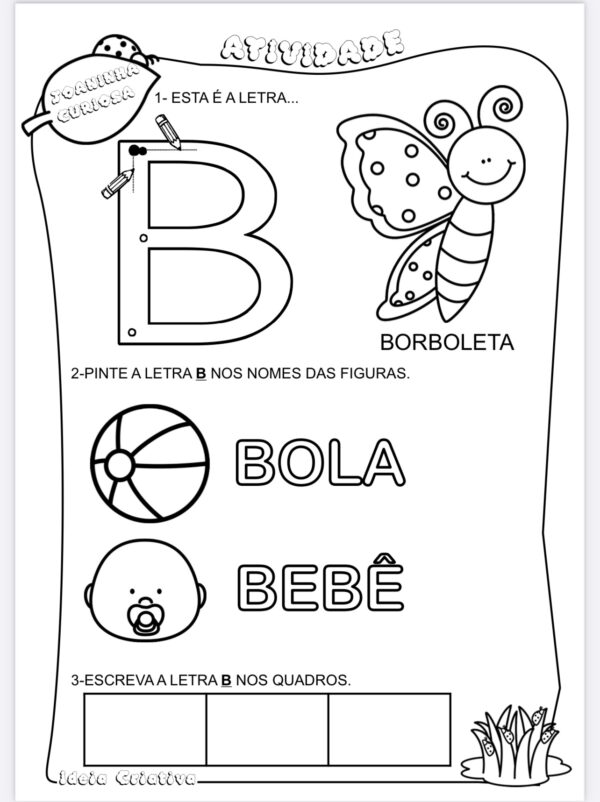 Atividades letras Joaninha Curiosa - Imagem 4