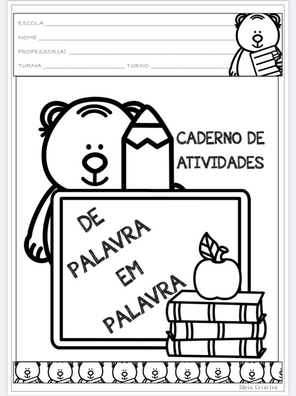 Atividades Alfabetização De palavra em palavra