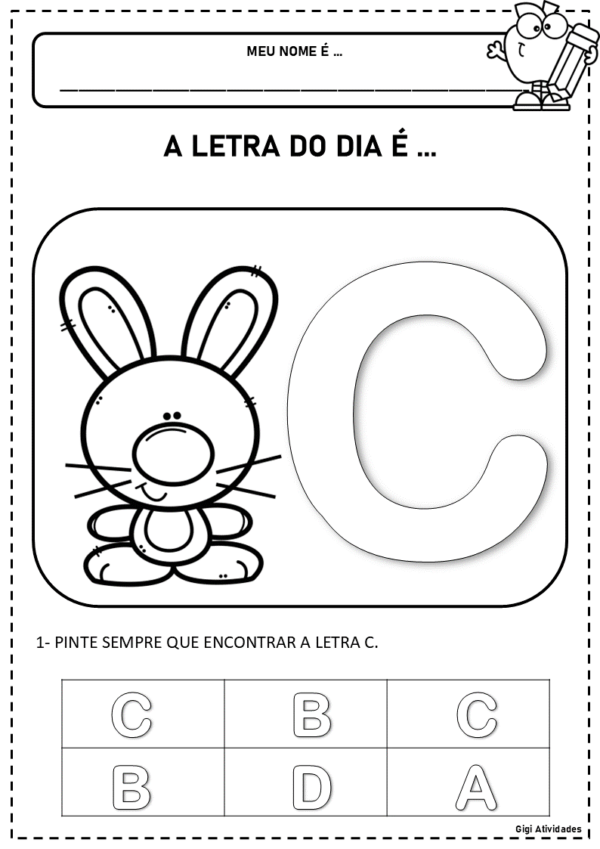 Atividades Letras do Alfabeto Educação Infantil - Imagem 8