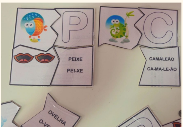 Jogo Alfabetização Quebra-cabeça