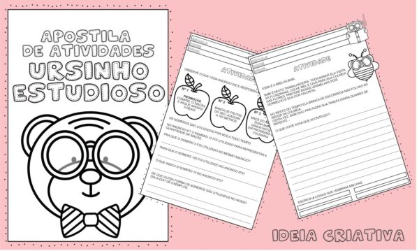 Caderno de Atividades Ursinho Estudioso