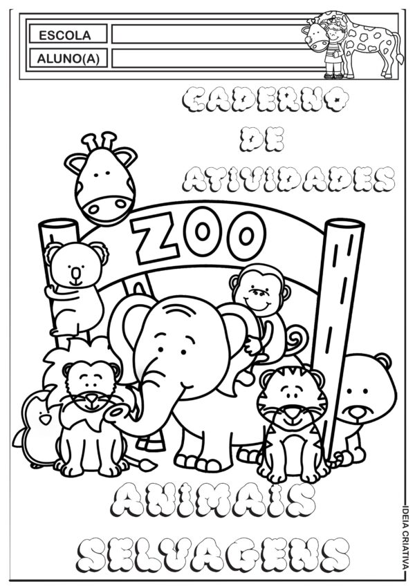 Caderno de Atividades Animais Selvagens - Imagem 2