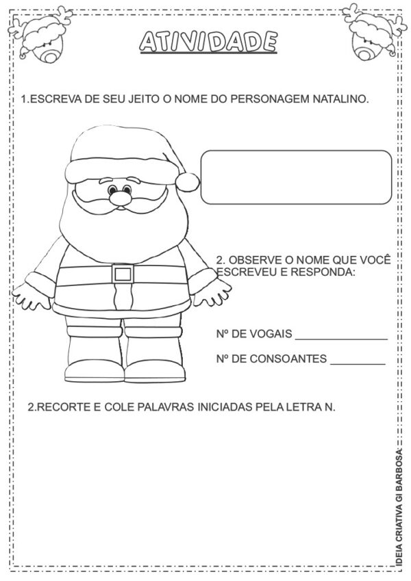 Caderno de Atividades Natal Reninha Lili - Imagem 6