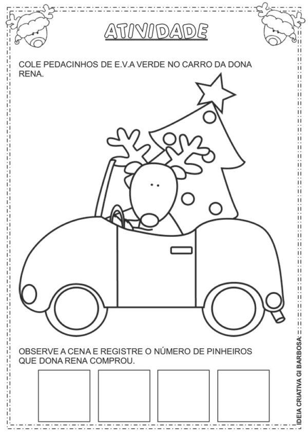 Caderno de Atividades Natal Reninha Lili - Imagem 5