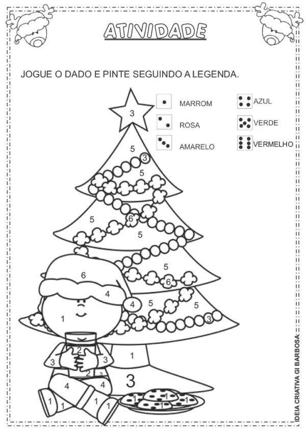 Caderno de Atividades Natal Reninha Lili - Imagem 3