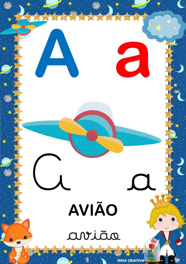 Alfabeto ilustrado Pequeno Príncipe - Imagem 2