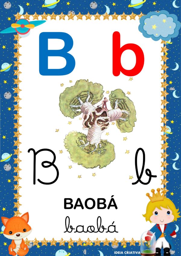 Alfabeto ilustrado Pequeno Príncipe - Imagem 4