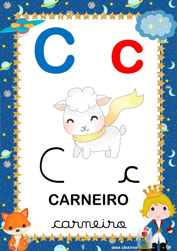 Alfabeto ilustrado Pequeno Príncipe - Imagem 6