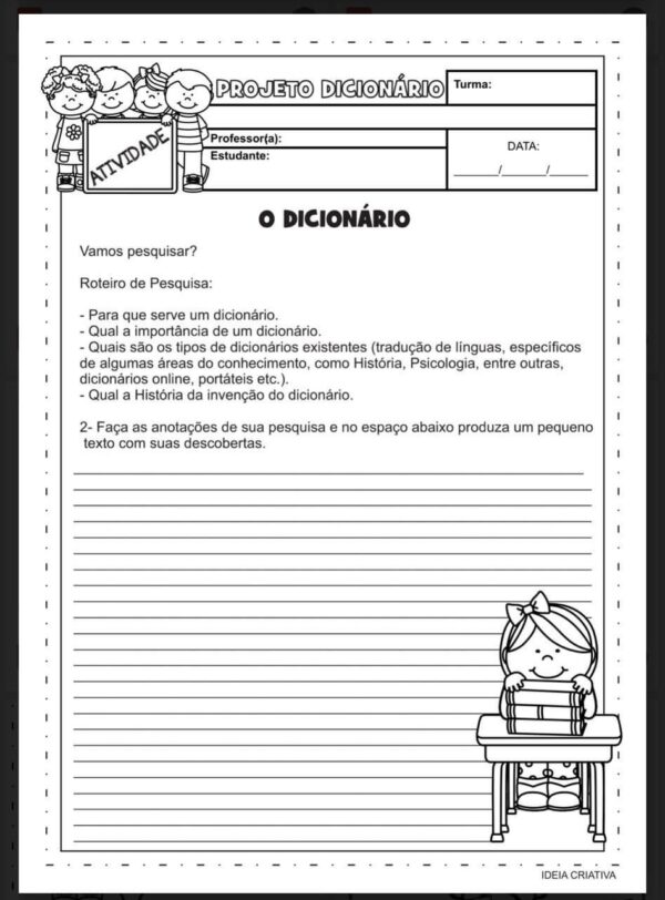 Caderno de Atividades Dicionário - Imagem 3