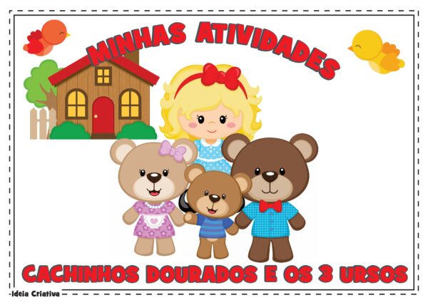 Kit Atividades Cachinhos Dourados os 3 Ursos - Imagem 5