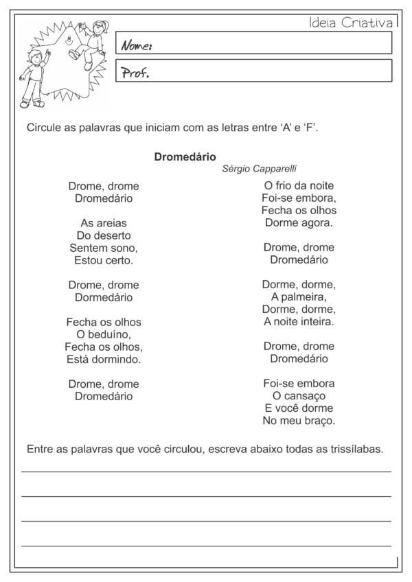 Caderno de atividades língua portuguesa - Imagem 6