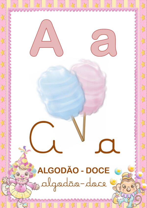 Alfabeto Ilustrado Tema Circo Doce - Imagem 2