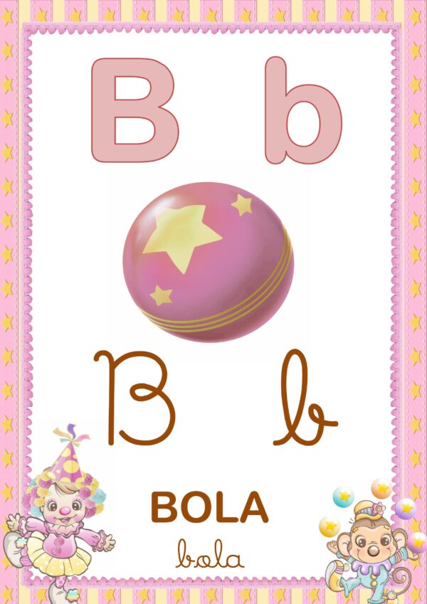 Alfabeto Ilustrado Tema Circo Doce - Imagem 3