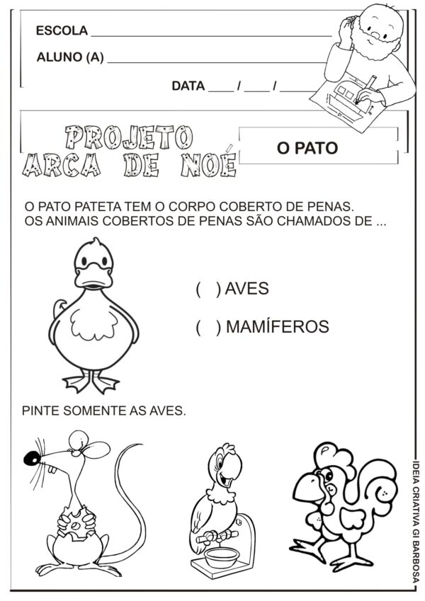 Atividades A Arca de Noé Educação Infantil - Imagem 5