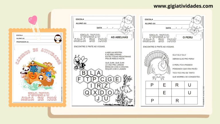 Atividades A Arca de Noé Educação Infantil