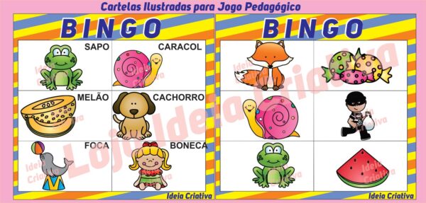 Jogo Pedagógico Bingo de Sons Iniciais