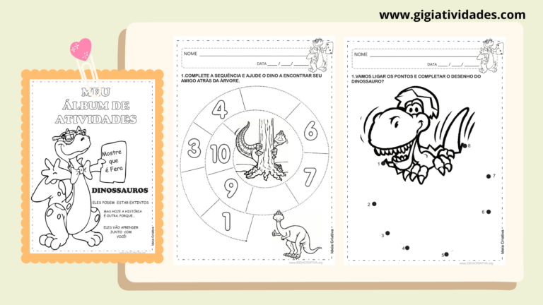 Atividades dinossauros educação infantil