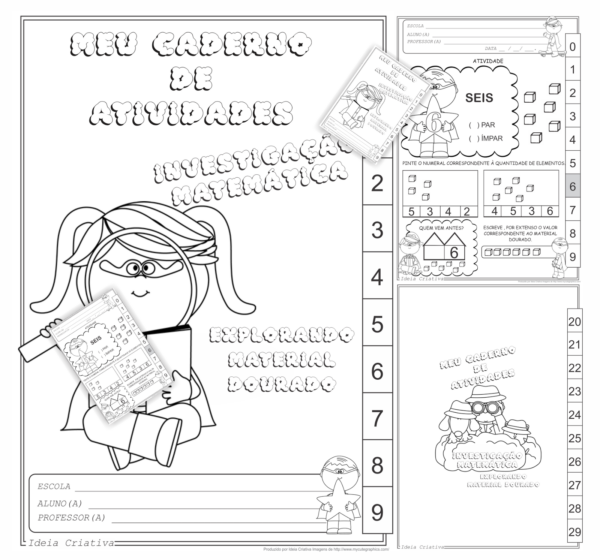 Kit Atividades de Matemática com Material Dourado